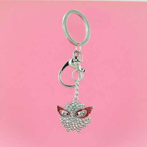 Super Chick Crystal Bag Charm