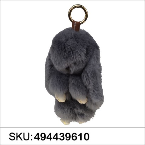 Genuine Rabbit Fur Bag Charm