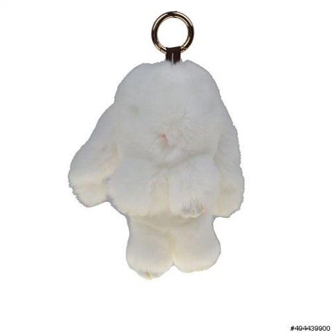 Genuine Rabbit Fur Bag Charm