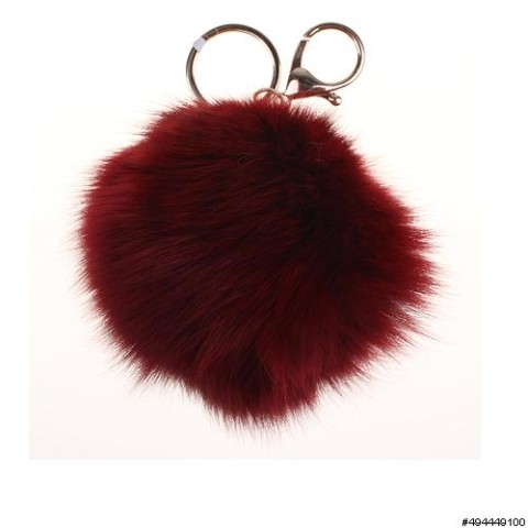 Genuine Fur Bubble Pom Pom Bag Charm