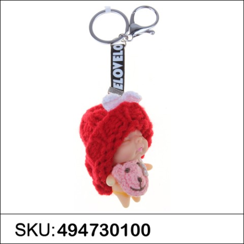 Sleeping Baby Key Chain