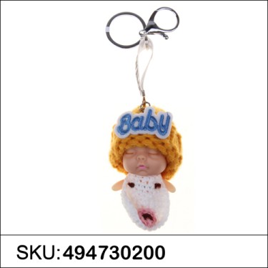 Sleeping Baby Key Chain