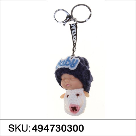 Sleeping Baby Key Chain