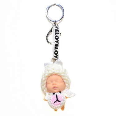 Sleeping Baby Key Chain