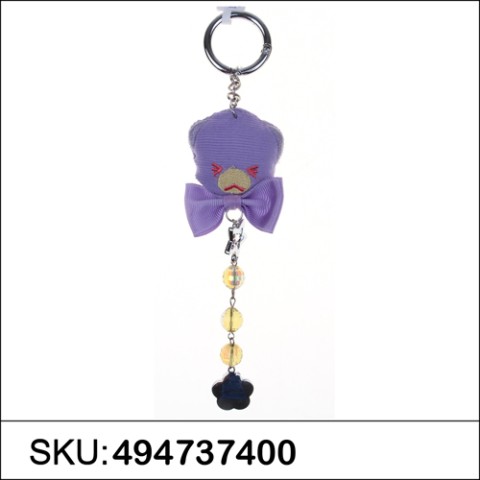 Bear Bag Charm With Hanging Crystal