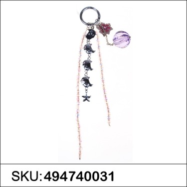 Happy Chicks Crystal & Beads Bag Charm.