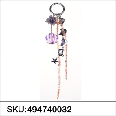 Happy Chicks Crystal & Beads Bag Charm.