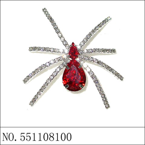 Brooch Red