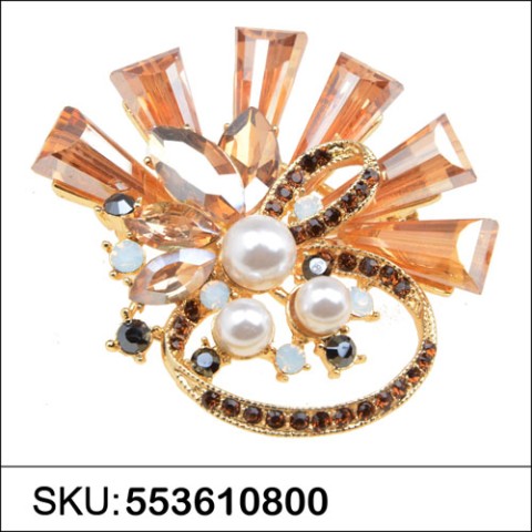 Brooch Brown