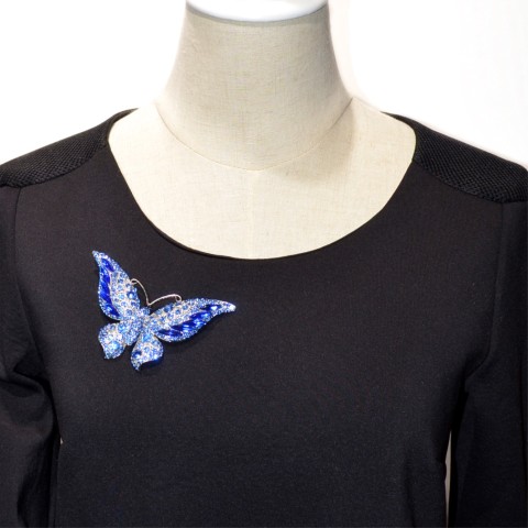 Butterfly Crystal Brooch