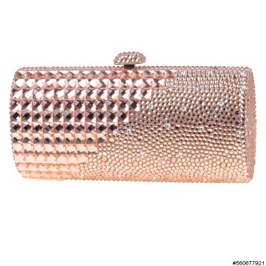 Crystal-Embellished Evening Clutch