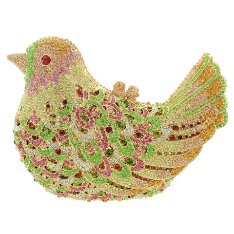 Crystal-Embellished Bird, White