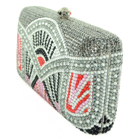 Crystal-Embellished Evening Clutch