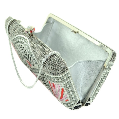 Crystal-Embellished Evening Clutch