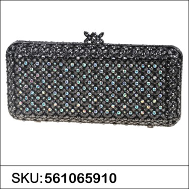 Crystal-Embellished Evening Clutch