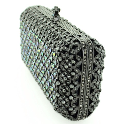 Crystal-Embellished Evening Clutch