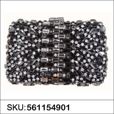 Crystal-Embellished Evening Clutch