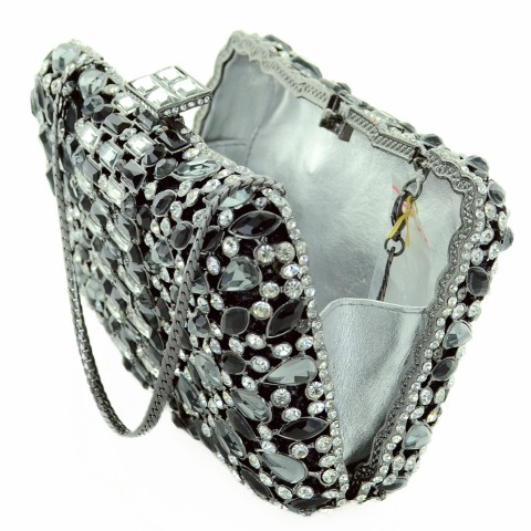 Crystal-Embellished Evening Clutch