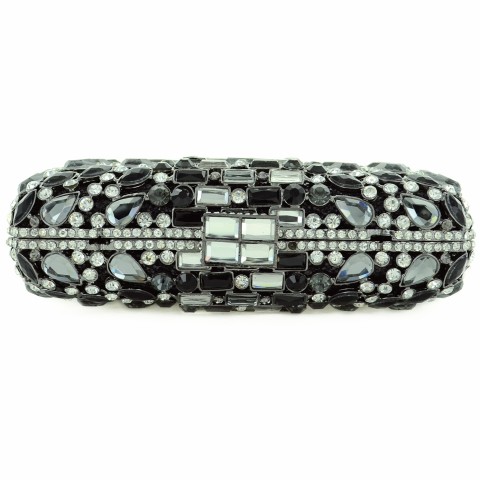 Crystal-Embellished Evening Clutch