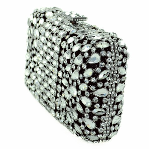 Crystal-Embellished Evening Clutch