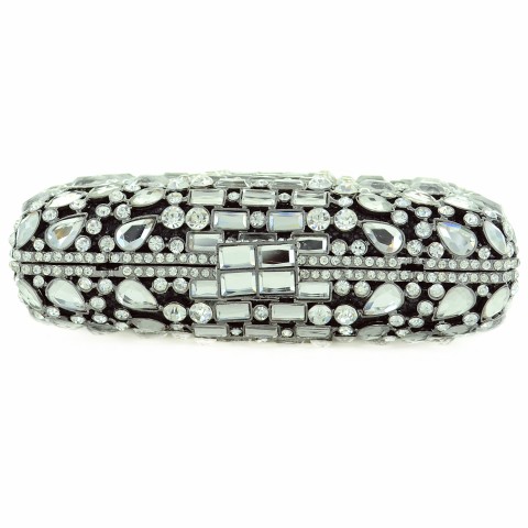 Crystal-Embellished Evening Clutch