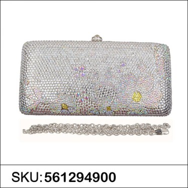 Crystal-Embellished Evening Clutch