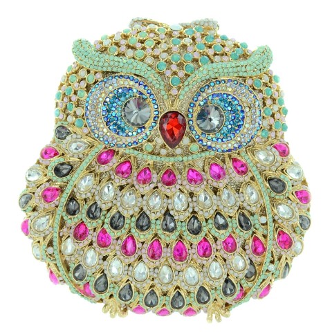 Crystal-Embellished Owl E, Stripe