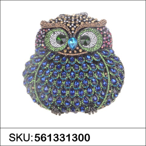 Crystal-Embellished Owl E, Stripe