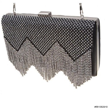 Old Jazz Inspired Crystal Clutch