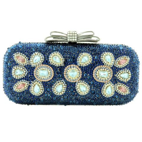 Crystal-Embellished Evening Clutch