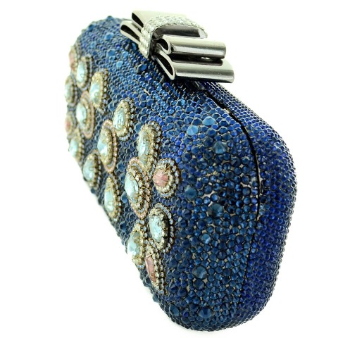 Crystal-Embellished Evening Clutch