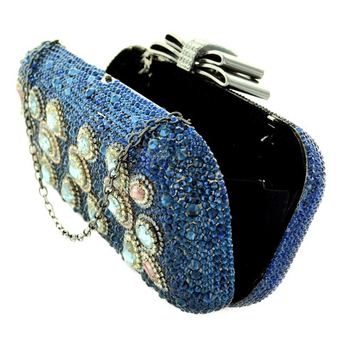 Crystal-Embellished Evening Clutch