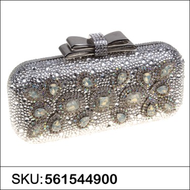 Crystal-Embellished Evening Clutch