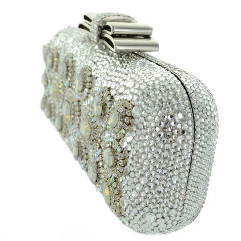 Crystal-Embellished Evening Clutch