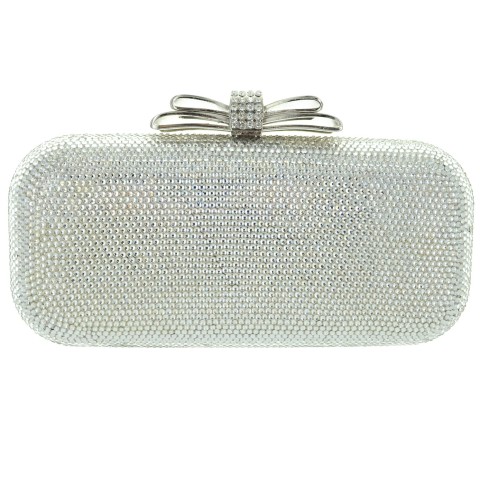 Crystal-Embellished Evening Clutch