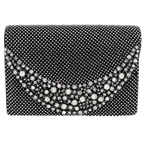 Crystal Mesh Clutch