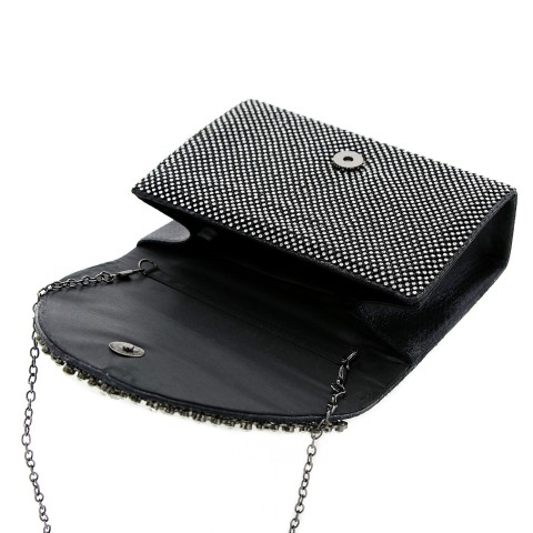 Crystal Mesh Clutch