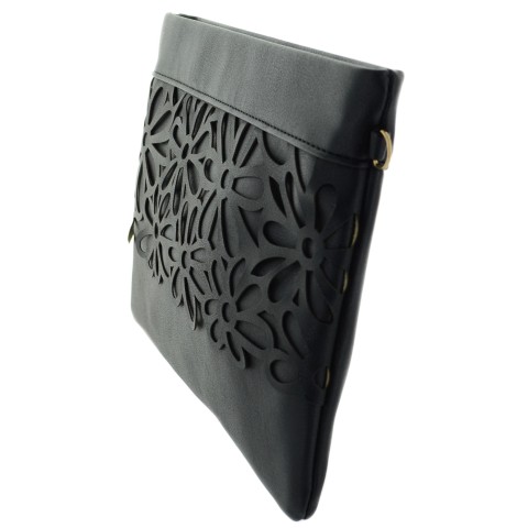 Flower Cutout Envelope Clutch