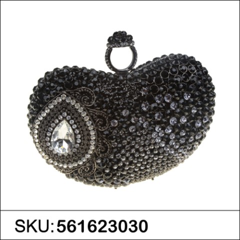 Stunning  Ring Crystal Clutch