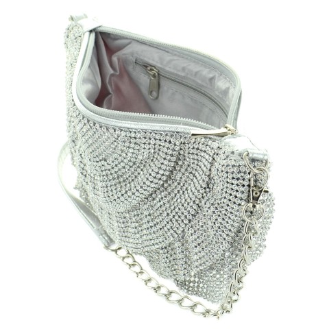 Signature Mini Dress Lavish Mesh Rhinestone Bag