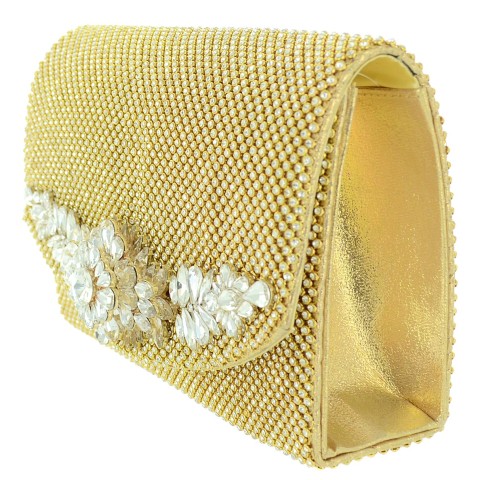 Dazzling Crystal Deco Allover Rhinestone  Clutch