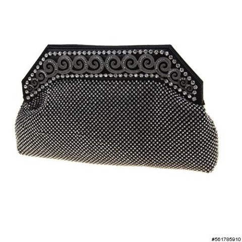 Crystal Wave All Around Mesh Clutch