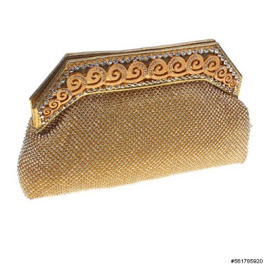 Crystal Wave All Around Mesh Clutch