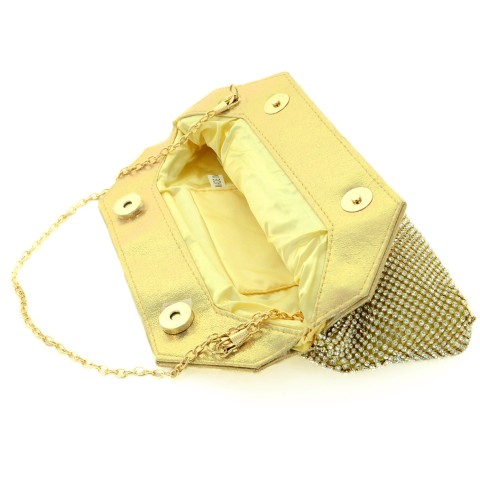 Crystal Wave All Around Mesh Clutch