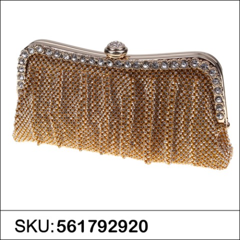 Dazzling Rhinestone Crystal Frame Clutch