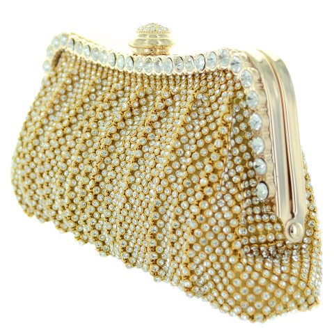 Dazzling Rhinestone Crystal Frame Clutch