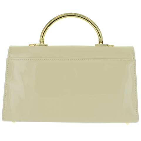 Faux Patent Leather Clutch