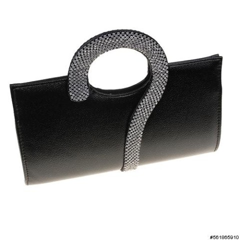 Crystal Question Mark Clutch