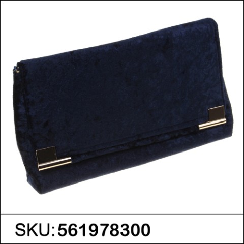 Floral Embossed Velvet Clutch