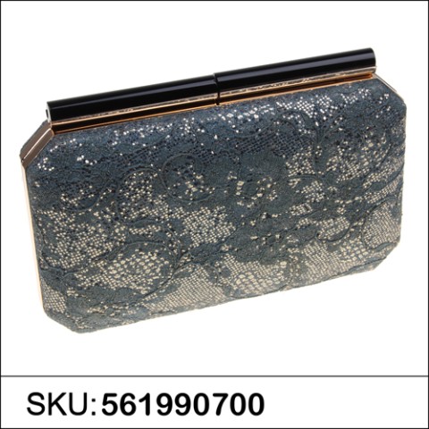 Glittered Lace Clutch